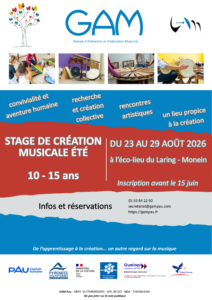 GAM-Affiche STAGE ETE 2026